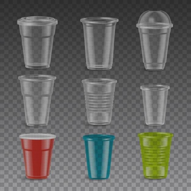 Las mejores vasos de plástico desechables vasos vasos de plástico con tapa desechables